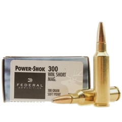 Federal Power-Shok 300 Winchester Short Mag 180 Grain SP - 20 Rounds