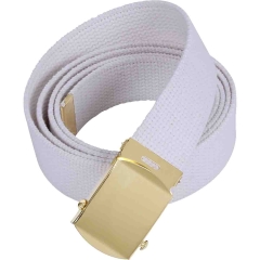 Rothco 54" Military Web Belt - White/Gold