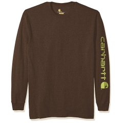 Carhartt Men's Signature Sleeve Logo Long Sleeve T-Shirt
