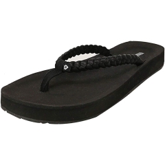 Minnetonka Women's Hallie Sandal Black - Size 5