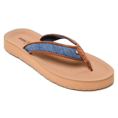 Minnetonka Moccasin Women's Hedy Sandal Denim - Size 6