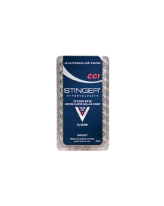 CCI Stinger 22 Long Rifle 32 Grain Plated Lead Hollow Point - 50 Rounds