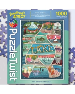 Puzzle Twist Life is Better at the Lake 1000 Piece Puzzle