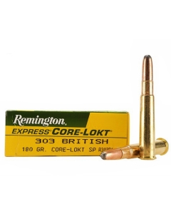 Remington 303 British 180 Grain Core-Lokt JSP - 20 Rounds