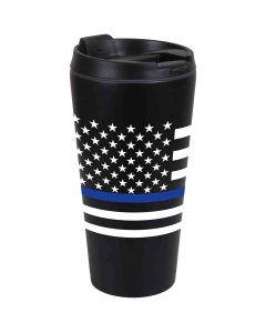 Rothco Thin Blue Line Flag Travel Mug